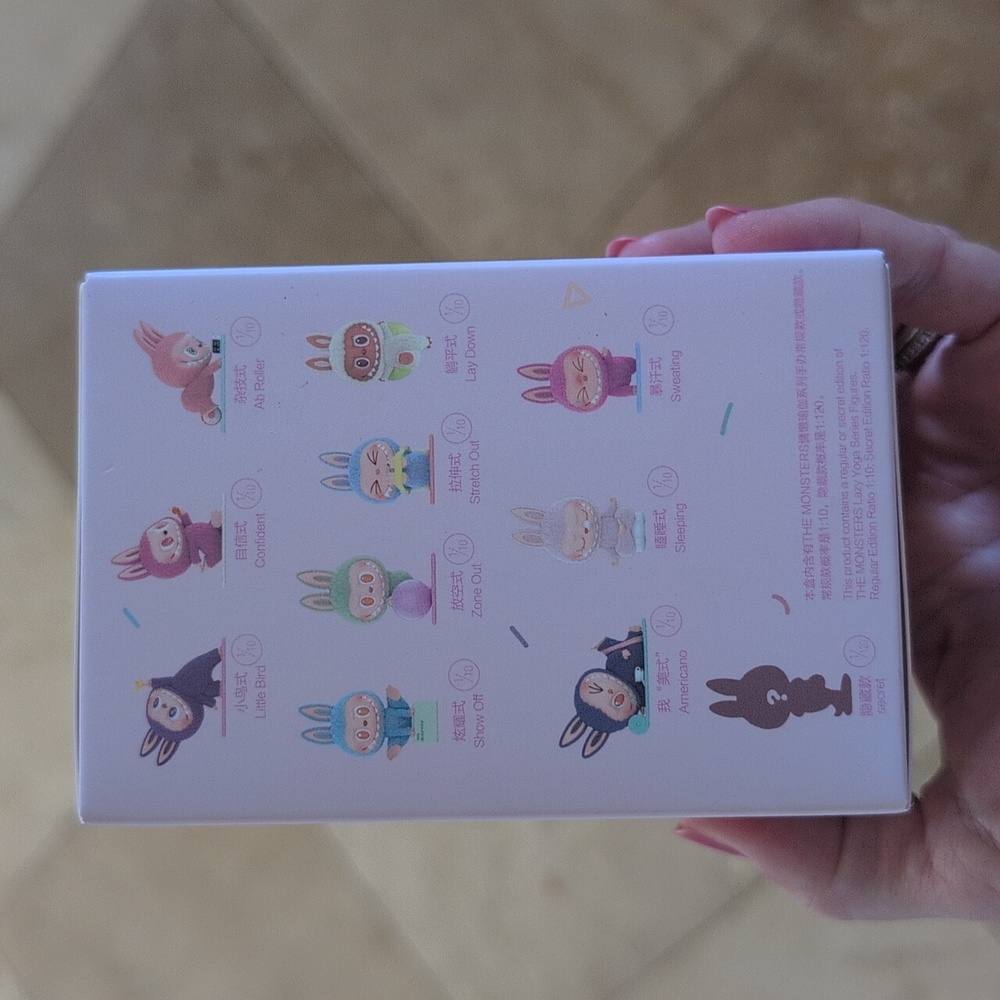 new unopened lazy yoga labubu figure AB ROLLER - Picture 4 of 9